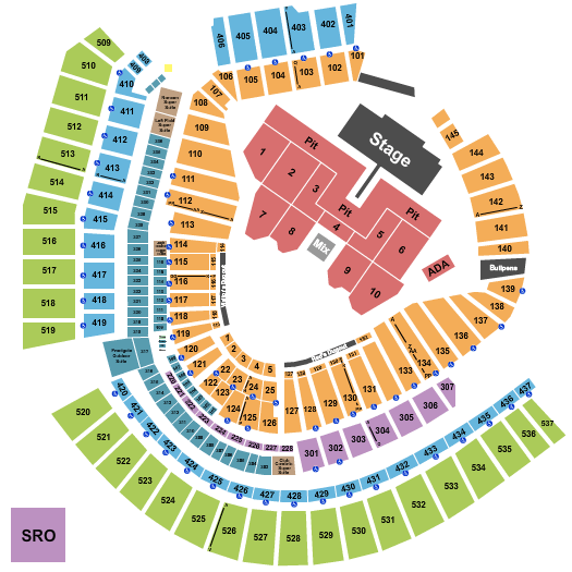 Great American Ball Park Foo Fighters Seating Chart